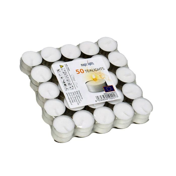 Magic Lights Pack 50 velas blancas 12g sin aroma 0 Magic Lights Pack 50 velas blancas 12g sin aroma 0