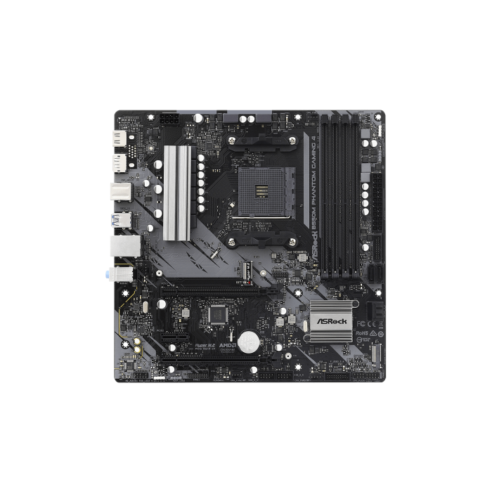 ASRock B550M Phantom Gaming 4 90-MXBE90-A0UAYZ Placa Base AMD B550 Zócalo AM4 micro ATX para AMD Ryzen DDR4 1 ASRock B550M Phantom Gaming 4 90-MXBE90-A0UAYZ Placa Base AMD B550 Zócalo AM4 micro ATX para AMD Ryzen DDR4 1