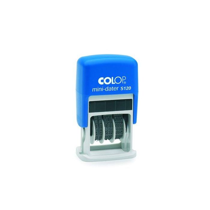 Colop Sello Printer S120 4 mm Fecha Español Azul-Azul