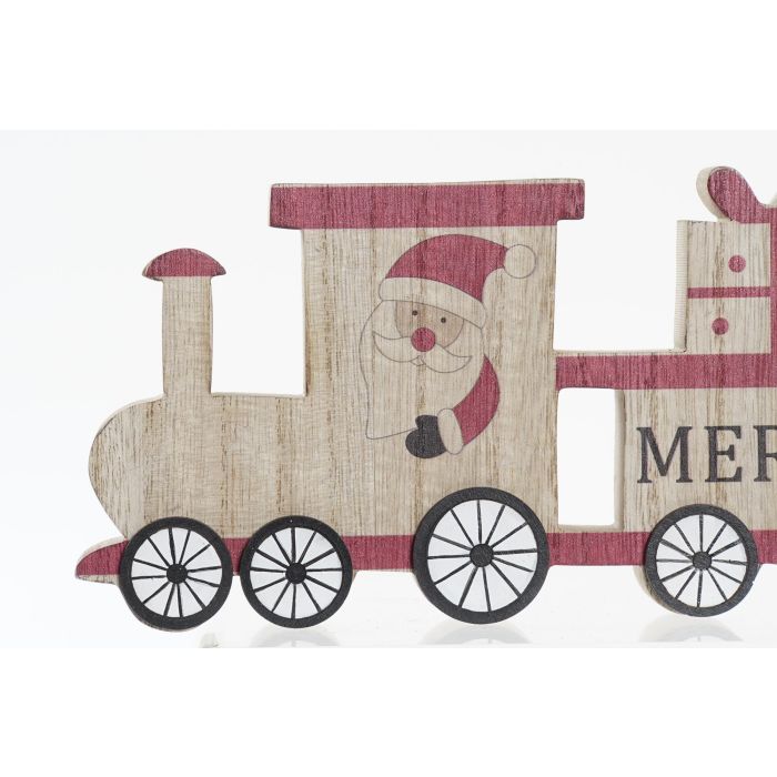 DKD Home Decor Set de 6 Adornos Navideños Tradicionales de Tren MDF Colores Natural y Rojo - Medidas 2x10x29 cm 1 DKD Home Decor Set de 6 Adornos Navideños Tradicionales de Tren MDF Colores Natural y Rojo - Medidas 2x10x29 cm 1