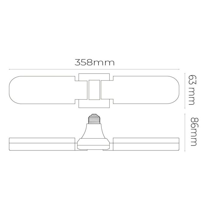 Bombilla led e27 15w 1521lm 6.500k luz fría 5