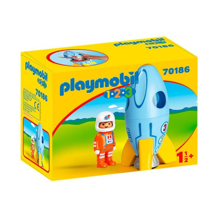 1.2.3.Astronauta Con Cohete 70186 Playmobil