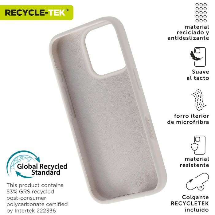 Muvit Funda Liquid Silicone para Apple, Eco-Friendly con Certificado GRS, Protección Antideslizante y Microfibra Interior 1 Muvit Funda Liquid Silicone para Apple, Eco-Friendly con Certificado GRS, Protección Antideslizante y Microfibra Interior 1