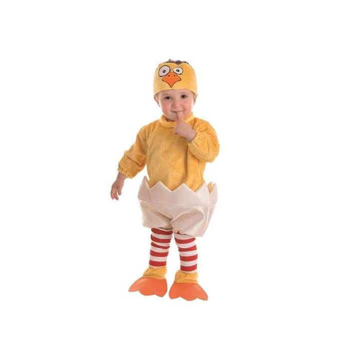 Creaciones Llopis Disfraz Bebé Pollito Cáscara Completo Talla 1-2 años, incluye Vestido, Gorro, Cubrepiés y Calcetines Creaciones Llopis Disfraz Bebé Pollito Cáscara Completo Talla 1-2 años, incluye Vestido, Gorro, Cubrepiés y Calcetines