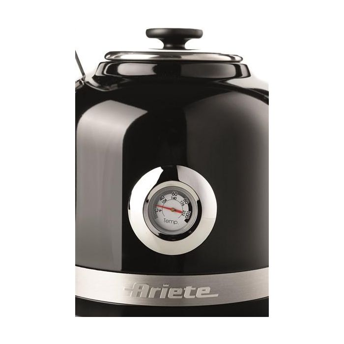 Ariete Hervidor Eléctrico 2854/02 Moderna, 1.7 Litros, Acero Inoxidable, Negro con Termómetro Visible 4 Ariete Hervidor Eléctrico 2854/02 Moderna, 1.7 Litros, Acero Inoxidable, Negro con Termómetro Visible 4