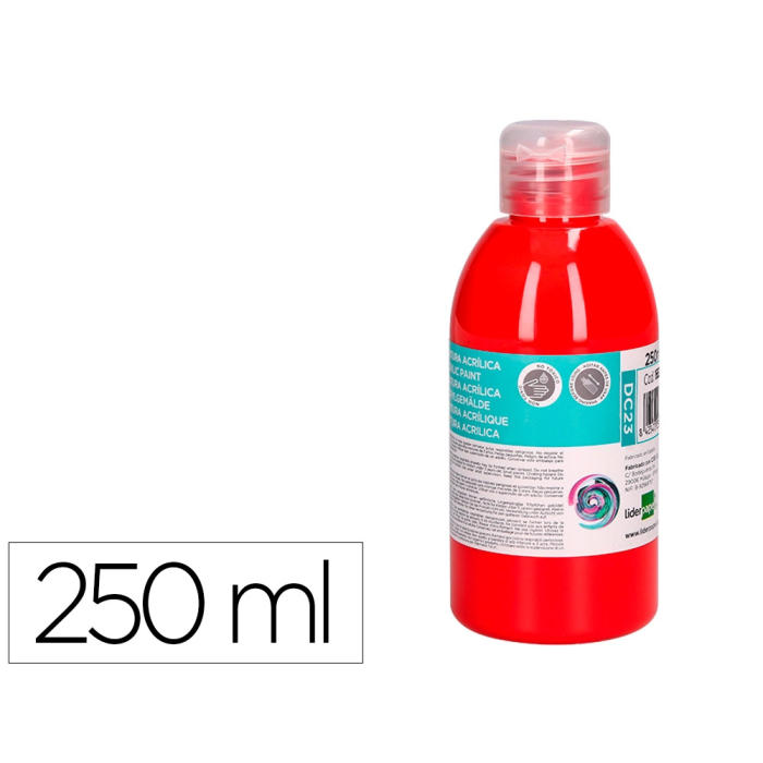Liderpapel Pintura Acrilica Bote 250 ml Rojo 0 Liderpapel Pintura Acrilica Bote 250 ml Rojo 0
