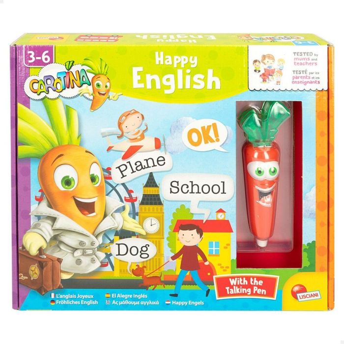 Juego Educativo Lisciani Giochi Carotina Baby Happy English 4,5 x 14,5 x 3 cm Electrónico Puzzle (6 Unidades) 6 Juego Educativo Lisciani Giochi Carotina Baby Happy English 4,5 x 14,5 x 3 cm Electrónico Puzzle (6 Unidades) 6