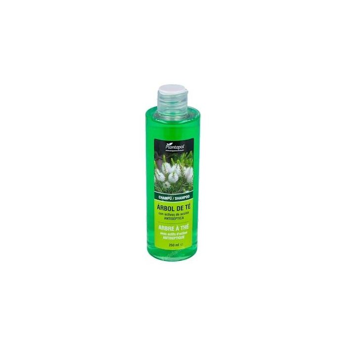 PLANTAPOL Champú Árbol del Té 250ml. Cabello Graso y Seco Antiséptico