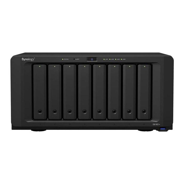 Synology DS1821+ NAS - Servidor de Almacenamiento 8 Bahías, Ryzen V1500B, 4GB DDR4, Escalable hasta 108TB 22