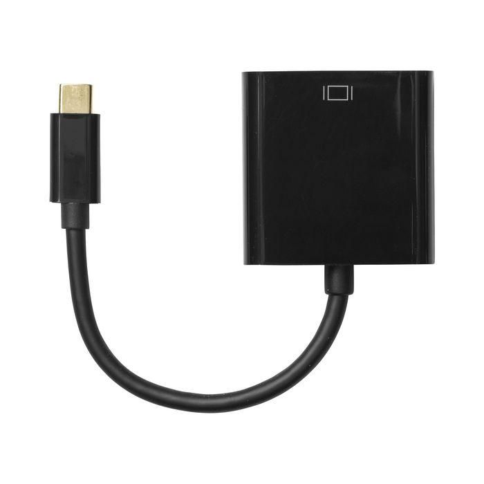 ProXtend USB-C (M) to DVI-I 24+5 (F) Adapter, Black 10CM 1 ProXtend USB-C (M) to DVI-I 24+5 (F) Adapter, Black 10CM 1
