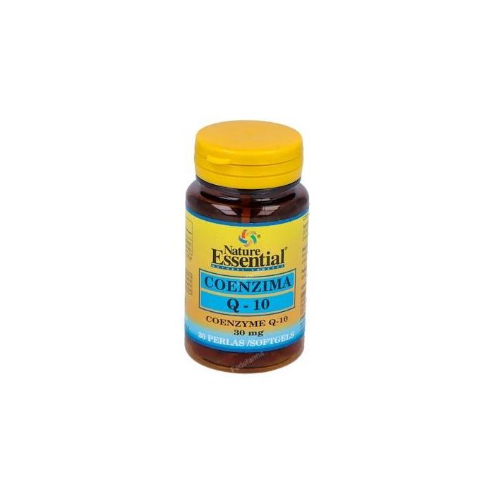 NATURE ESSENTIAL Coenzima Q10 30mg, 30 perlas. Complemento alimenticio a base de CoQ10 para la vitalidad diaria