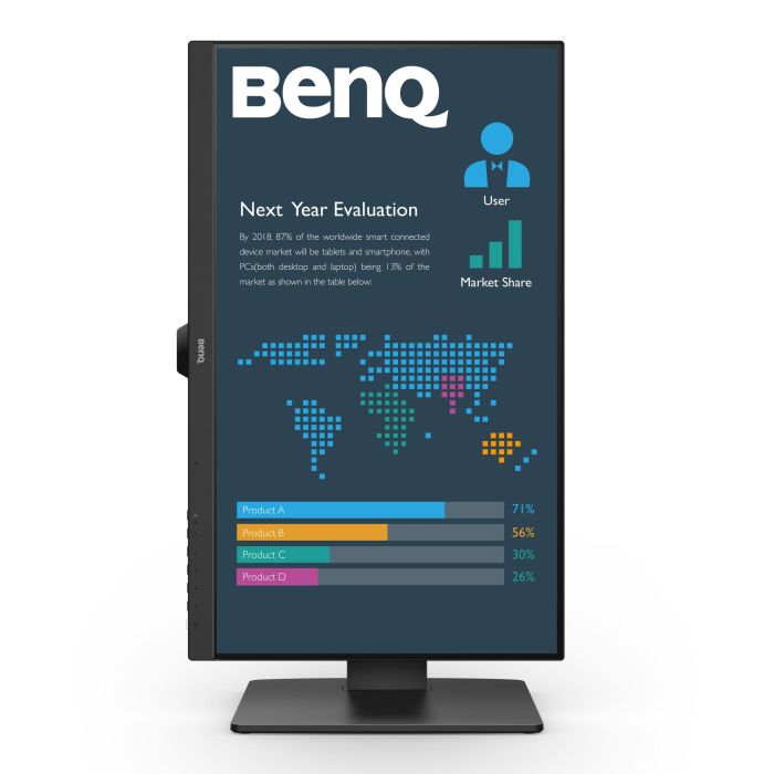 Monitor BenQ Business Bl2486Tc 23.8” Ips 1080P, Fhd, Usb-C (65W), 100Hz, Eye-Care, Ergonómico, Hub Usb, 99% Srgb, Hdmi, Dp, Tüv 2