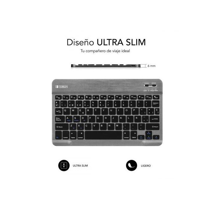 SUBBLIM Teclado Smart BT Keyboard Grey SUBBLIM Teclado Smart BT Keyboard Grey