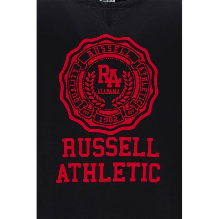 Sudadera sin Capucha Hombre Russell Athletic Ath Rose Negro 1