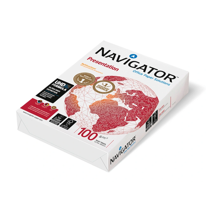 Navigator Papel DIN A4 100 gramos Multiuso Ink-jet y Láser, Paquete 500 Hojas 4