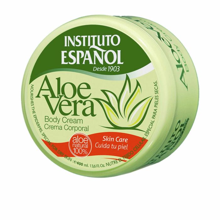 Instituto Español Crema Corporal con Aloe Vera, Hidratante y Regeneradora Profunda para Piel Suave, Previene Estrías y Arrugas 40 ml 1