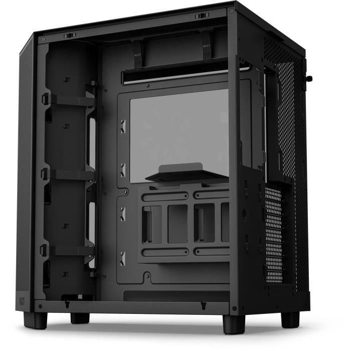 NZXT H6 Air Flow Midi Tower Negro - CC-H61FB-R1 - Ventiladores 3x120mm, Compatibilidad ATX/microATX/Mini-ITX, Vidrio Templado