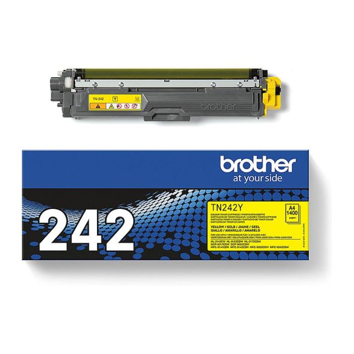 Brother TN-242Y Toner Amarillo hasta 1.400 páginas ISO/IEC 19798 2