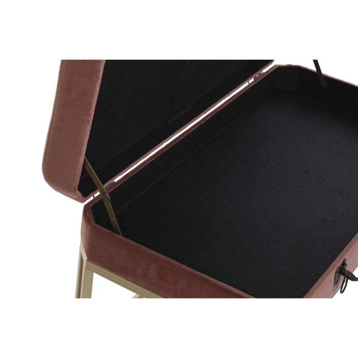 Descalzadora Glam DKD Home Decor Rosa Dorado 40 x 47 x 80 cm Set de 2 2 Descalzadora Glam DKD Home Decor Rosa Dorado 40 x 47 x 80 cm Set de 2 2