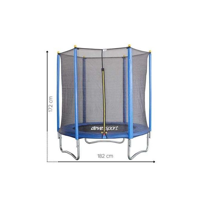 Trampolin 182 Diametro X 172 Cm Altura Con Red Soporta 50 Kg 2