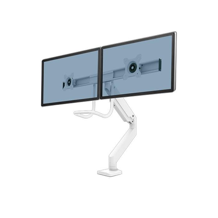 Fellowes CROSSBAR Brazo de monitor doble EPPA, blanco
