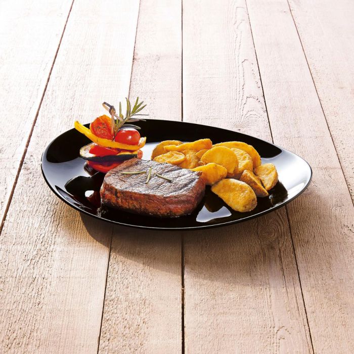 Plato Steak Vidrio Friends Time Luminarc 30x26 cm 2 Plato Steak Vidrio Friends Time Luminarc 30x26 cm 2