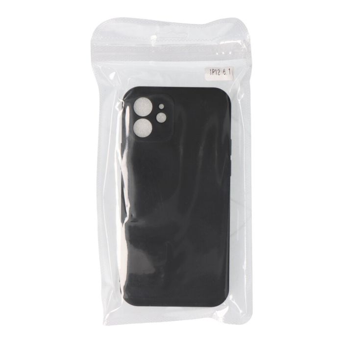 Carcasa negra de plástico soft touch para iphone 12 2
