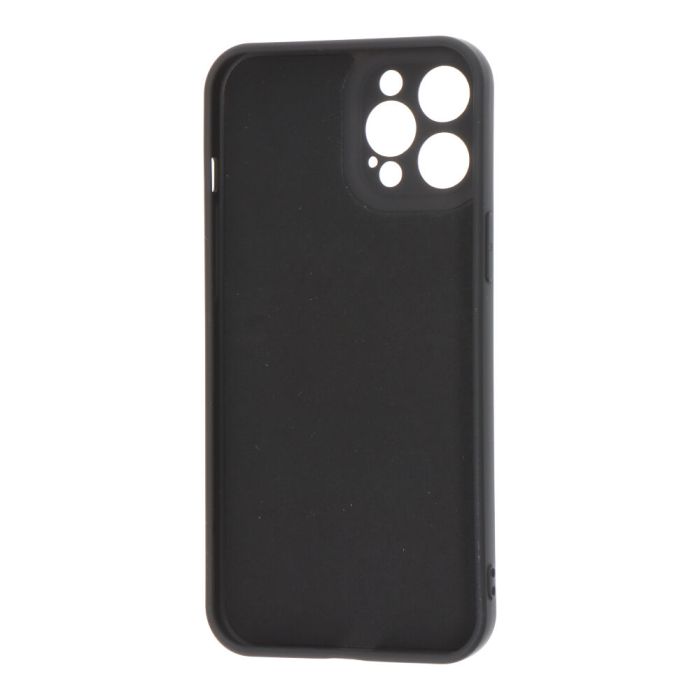 Carcasa negra de plástico soft touch para iphone 12 pro max 1