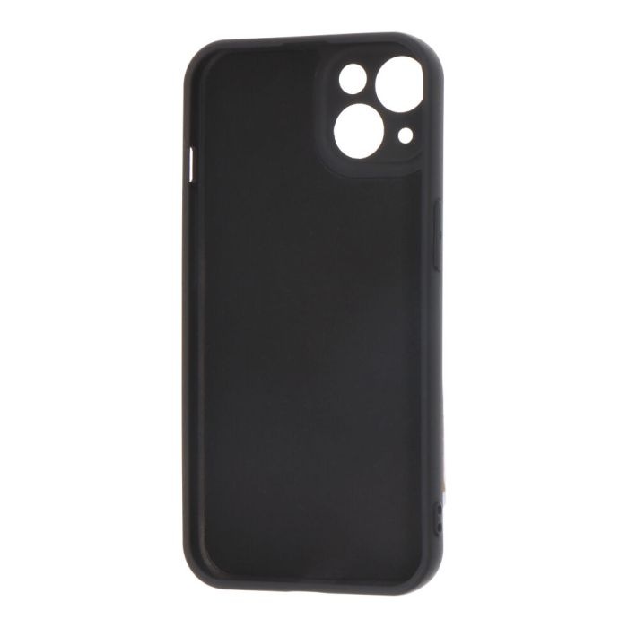 Carcasa negra de plástico soft touch para iphone 13 1