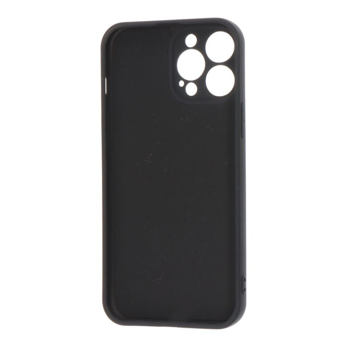 Carcasa negra de plástico soft touch para iphone 13 pro max 1