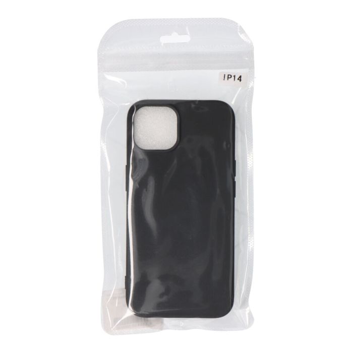 Carcasa negra de plástico soft touch para iphone 14 2