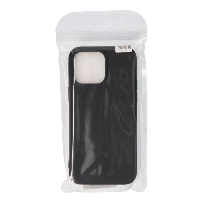 Carcasa negra de plástico soft touch para iphone 14 pro max 2
