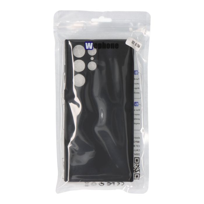 Carcasa negra de plástico soft touch para samsung s22 ultra 2