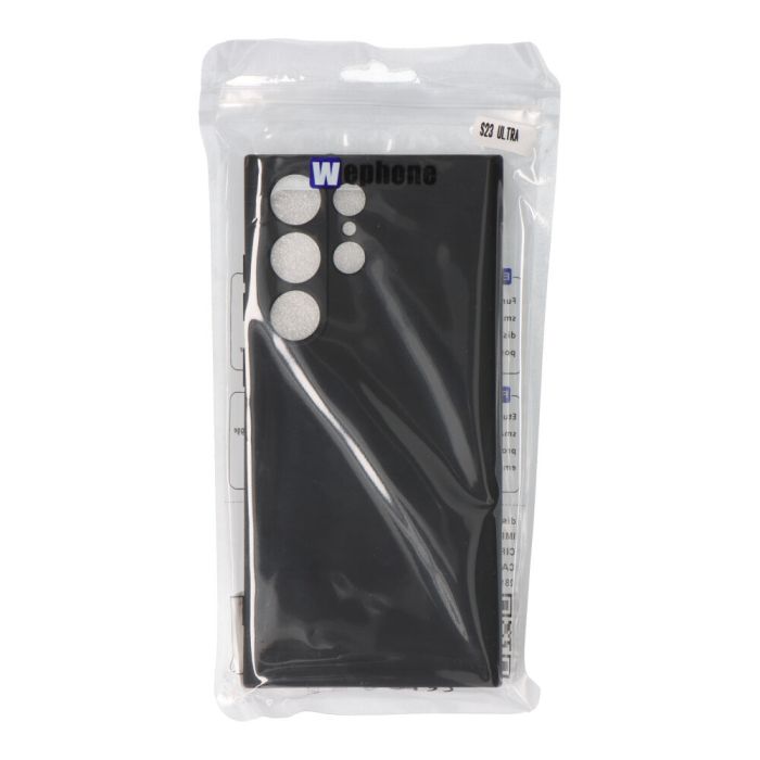 Carcasa negra de plástico soft touch para samsung s23 ultra 2