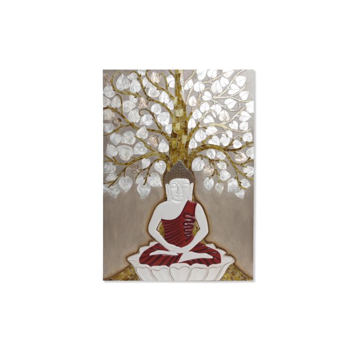 DKD Home Decor Decoración de Pared Beige Dorado 4 x 70 x 100 cm Nacar Resina 1