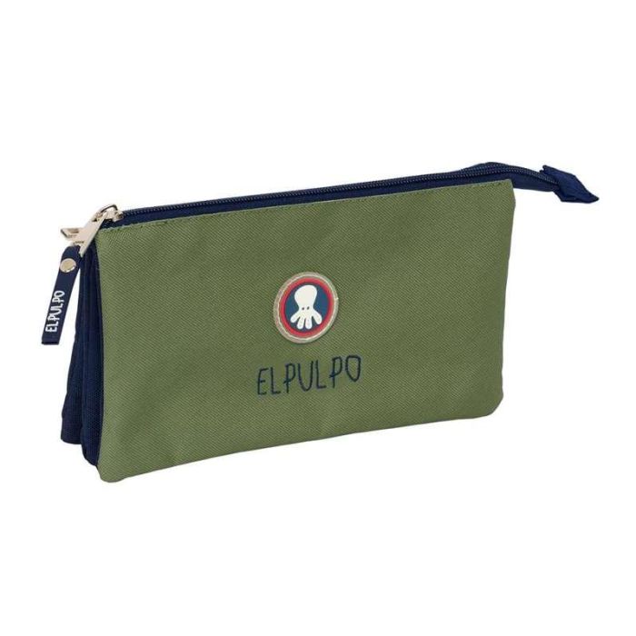 Safta Estuche Portatodo Escolar Triple Cremallera El Pulpo Basics 120x220x30 mm Safta Estuche Portatodo Escolar Triple Cremallera El Pulpo Basics 120x220x30 mm