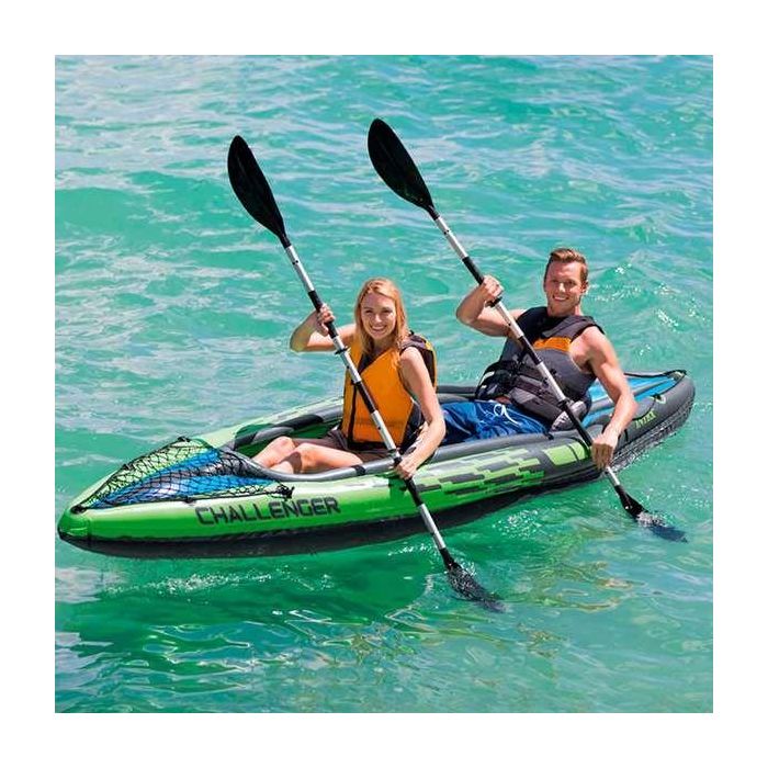 Intex Kayak Challenger K2 con Remos Aluminio Incluidos y Bomba 351x76x38cm 5