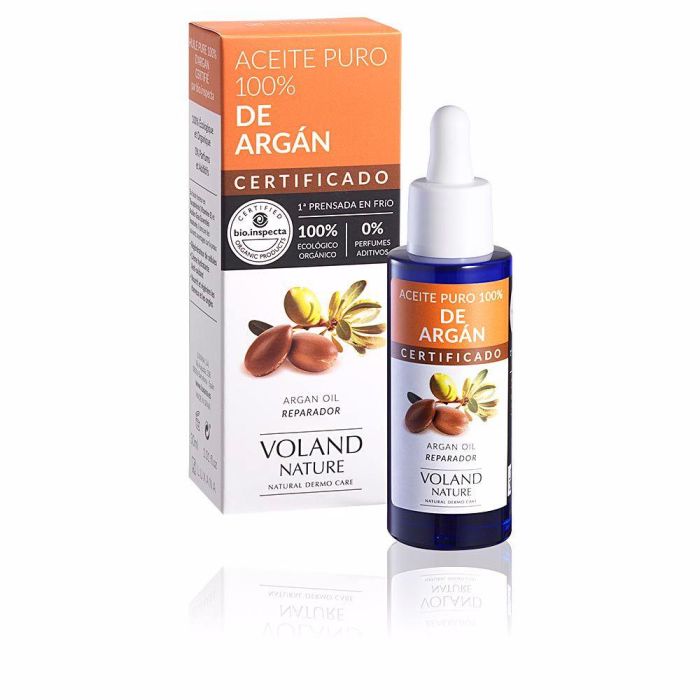 Voland Nature BIO-INSPECTA Aceite 100% Argán Orgánico Regenerador Piel y Cabello, 30 ml