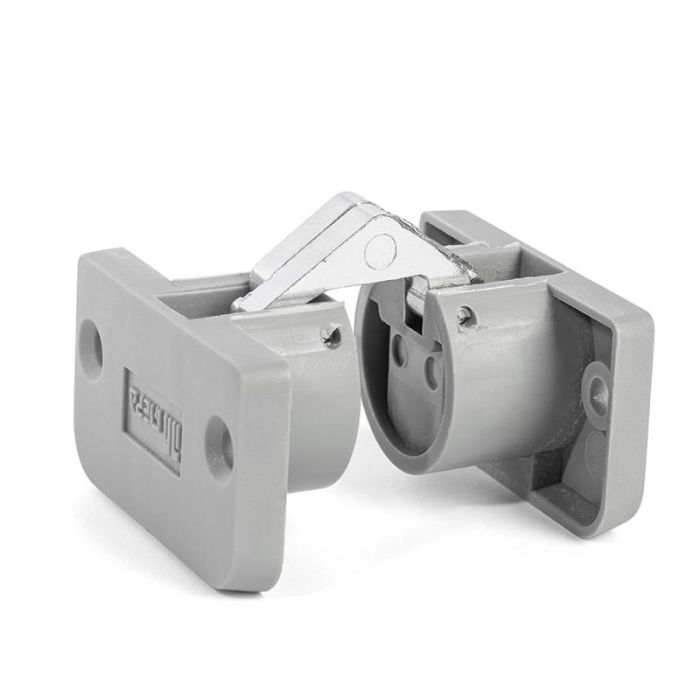 Herrajes Alk Bisagra Invisible Kirma Gris para Mesa, para tapas de 17-18mm de espesor