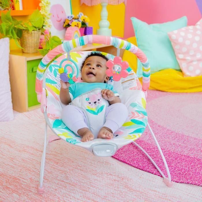 Bright Starts Hamaca Vibratoria para Bebé Rainforest Vibes | Arnés de 3 Puntos y Pies Antideslizantes 5 Bright Starts Hamaca Vibratoria para Bebé Rainforest Vibes | Arnés de 3 Puntos y Pies Antideslizantes 5