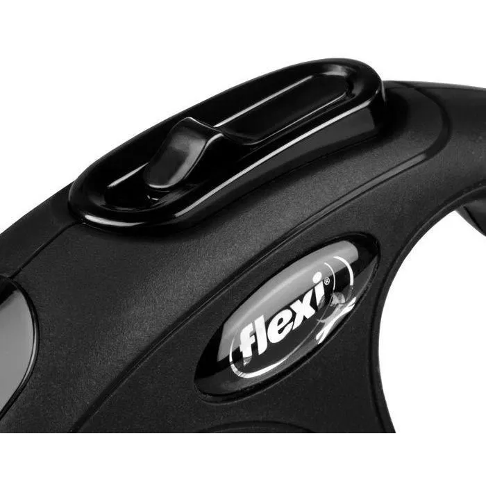 Flexi New Classic M Correa para Perro Cordón 5M Negro 2