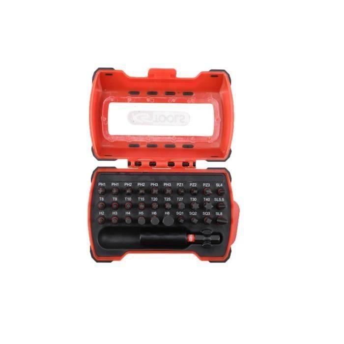 Juego de puntas para destornillador de impacto mini - KS TOOLS - 515.2301F - Puntas de destornillador de 1/4" L.25 mm - Juego de 31 puntas de destornillador 3 Juego de puntas para destornillador de impacto mini - KS TOOLS - 515.2301F - Puntas de destornillador de 1/4" L.25 mm - Juego de 31 puntas de destornillador 3
