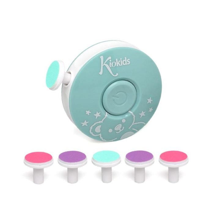 KioKids Set De Manicura Eléctrico Para Bebés Cuidado Uñas Seguro Práctico 1