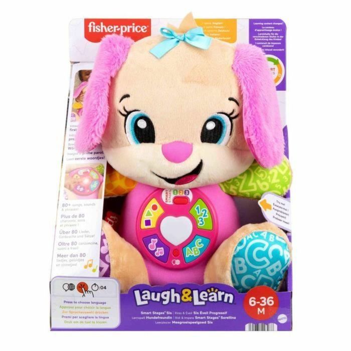 Fisher-Price JFD31 Peluche musical de despertar progresivo Laugh and Learn para hermanas 4