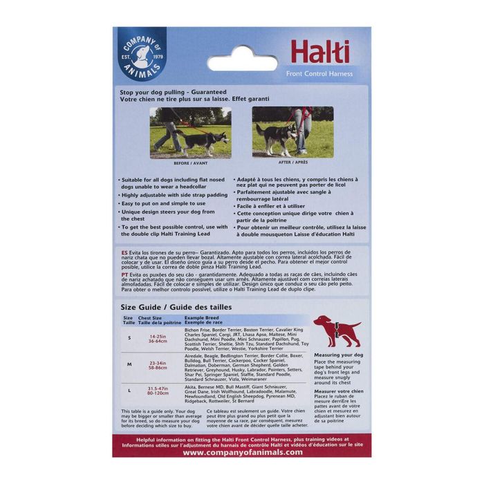 Arnés Halti Control Delantero Negro-Rojo L 2 Arnés Halti Control Delantero Negro-Rojo L 2
