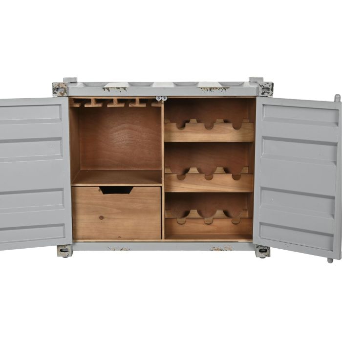 Botellero Vintage DKD Home Decor Gris 41 x 64 x 77 cm 3 Botellero Vintage DKD Home Decor Gris 41 x 64 x 77 cm 3