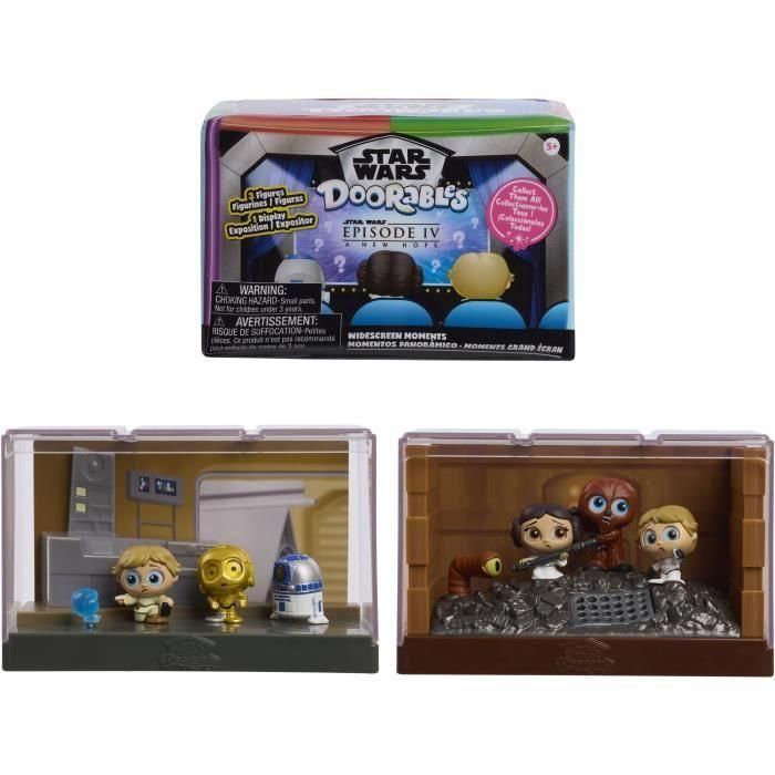 Figuras de colección - STAR WARS - Momento cinematográfico en pantalla grande - 6 escenas, 3 personajes cada una, a partir de 5 años Figuras de colección - STAR WARS - Momento cinematográfico en pantalla grande - 6 escenas, 3 personajes cada una, a partir de 5 años