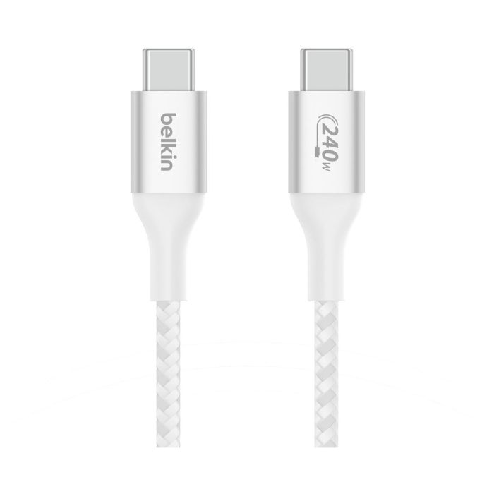 Belkin CAB015bt1MWH Cable USB-C a USB-C 1m Blanco Carga Rápida 0 Belkin CAB015bt1MWH Cable USB-C a USB-C 1m Blanco Carga Rápida 0