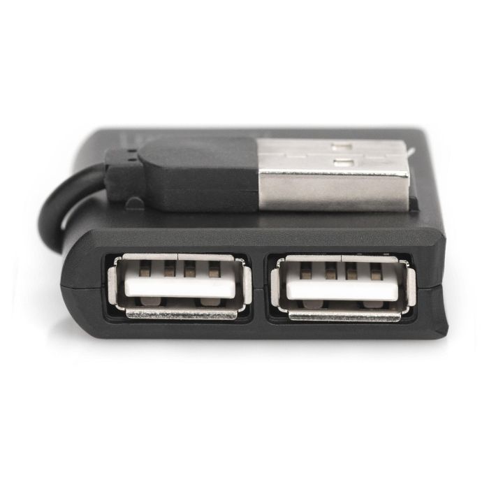 Digitus Hub USB 2.0 de 4 Puertos, Negro 2