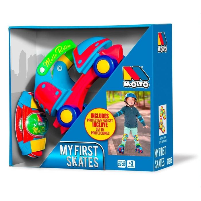 Molto Mi primer Patín Azul Talla Ajustable 25/32, Ideal para Niños Principiantes desde 3 Años, Material Plástico Duradero 3 Molto Mi primer Patín Azul Talla Ajustable 25/32, Ideal para Niños Principiantes desde 3 Años, Material Plástico Duradero 3